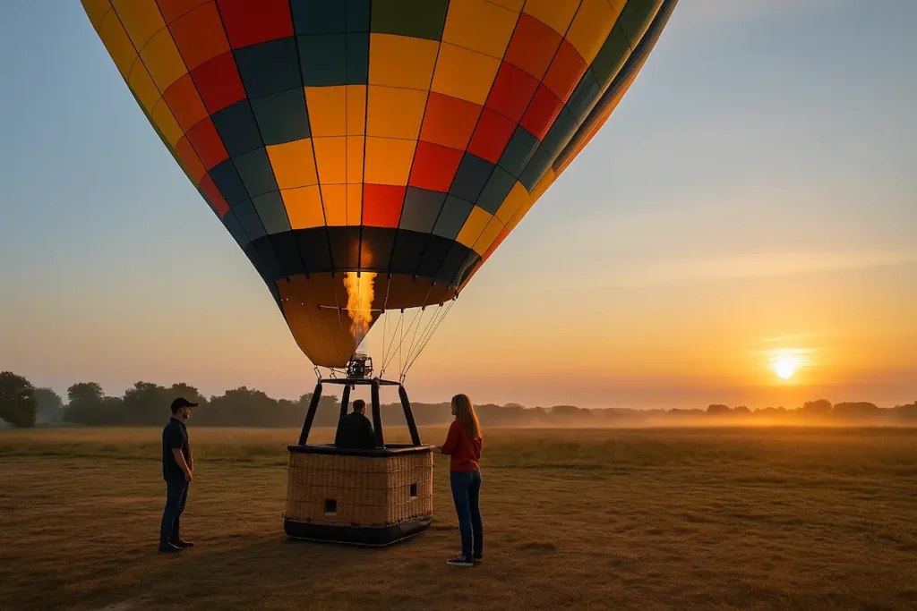 comment monter dans une montgolfiere
