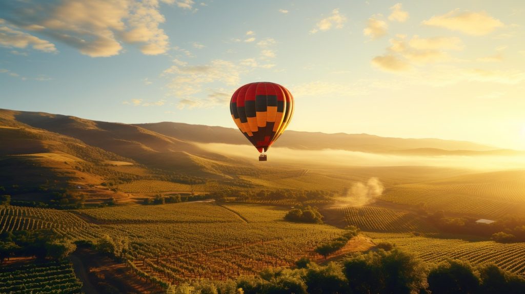 vol en montgolfiere