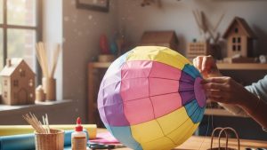 Fabriquer une Montgolfière en papier de soie