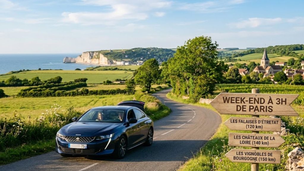 Où partir en week-end à 3h de Paris en voiture